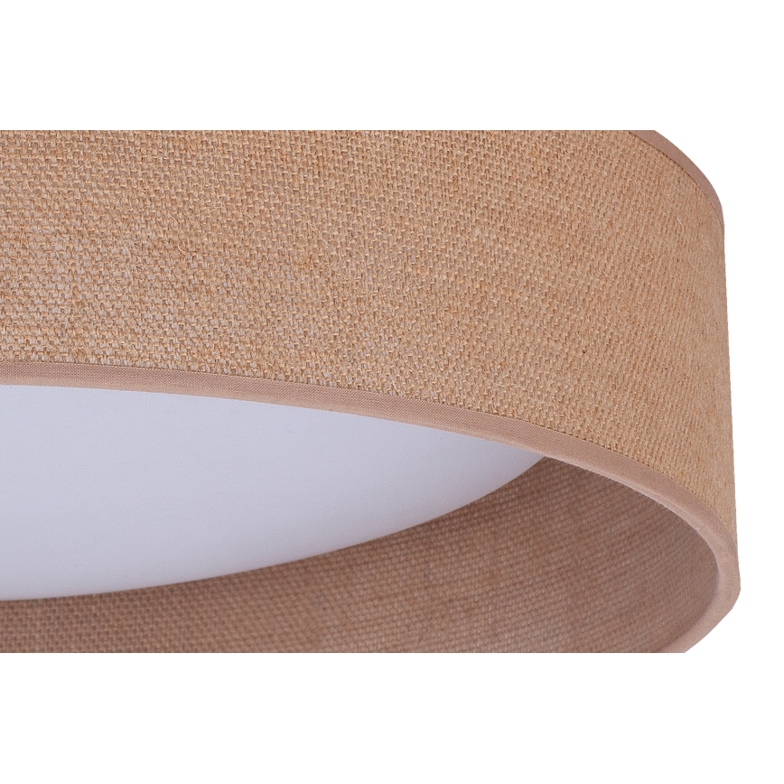 Duolla - LED plafonsko svetlo ROLLER LED/24W/230V, prečnik 45 cm, svetlo braon