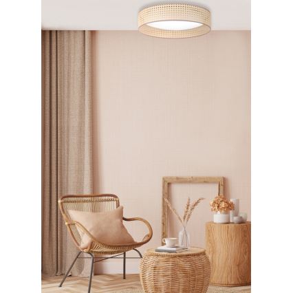 Duolla - LED plafonsko svetlo ROLLER LED/24W/230V Ø 45 cm ratan