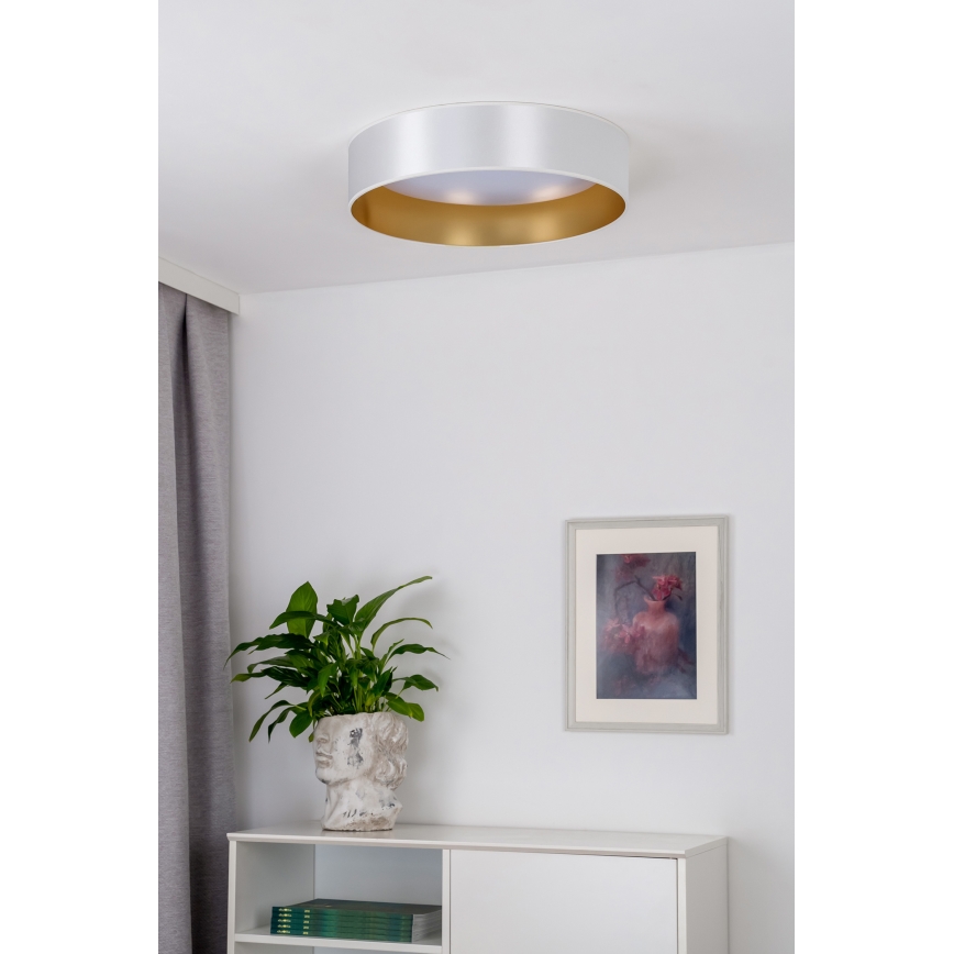 Duolla - LED stropna svetiljka ROLLER LED/24W/230V Ø 45 cm srebrna/zlatna