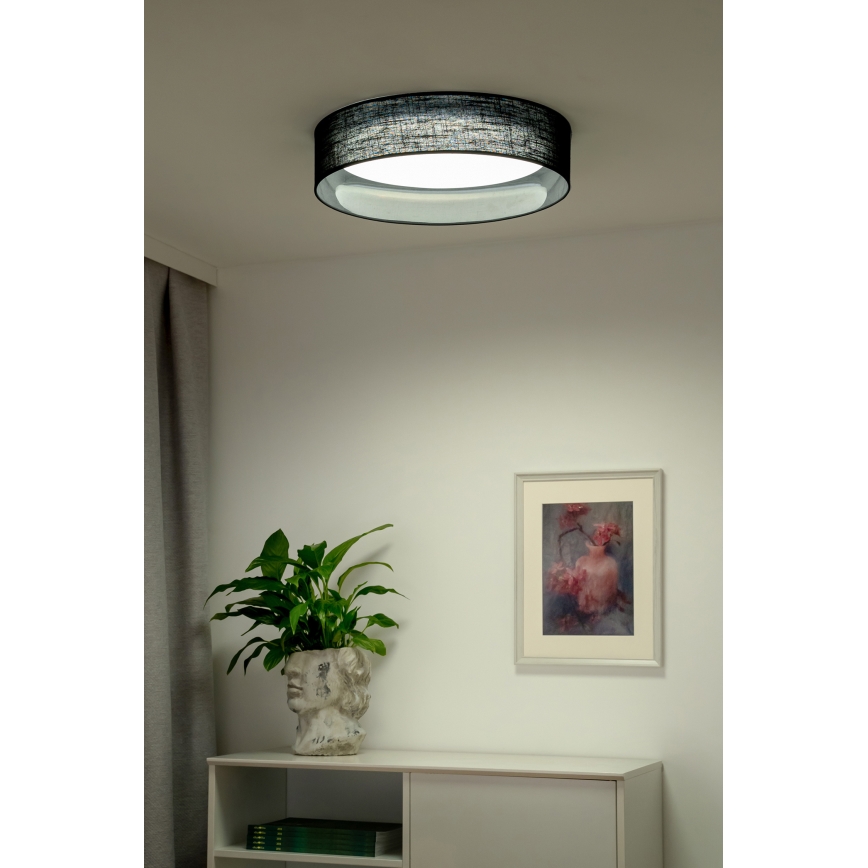 Duolla - LED stropno svetlo ROLLER LED/24W/230V Ø 45 cm crne boje