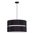 Duolla - Luster na lanku DUO 1xE27/15W/230V prečnik 40 cm crna/bela
