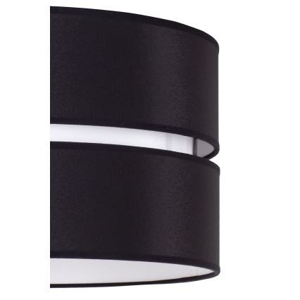 Duolla - Luster na lanku DUO 1xE27/15W/230V prečnik 40 cm crna/bela