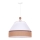 Duolla - Luster na sajli AVIGNON 1xE27/15W/230V pr. 50 cm bela/braon