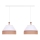 Duolla - Luster na sajli AVIGNON 2xE27/15W/230V bela/braon