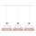 Duolla - Luster na sajli AVIGNON 3xE27/15W/230V bela/braon