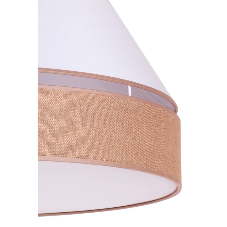 Duolla - Luster na sajli AVIGNON 3xE27/15W/230V bela/braon