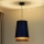 Duolla - Luster na sajli BELL SHINY 1xE27/15W/230V pr. 25 cm plava/bakrena