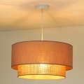 Duolla - Luster na sajli BOHO 1xE27/15W/230V pr. 45 cm bež/braon
