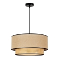 Duolla - Luster na sajli BOHO 1xE27/15W/230V pr. 45 cm bež/ratan