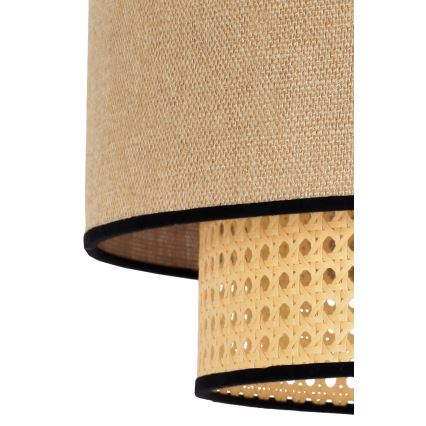 Duolla - Luster na sajli BOHO 1xE27/15W/230V pr. 45 cm bež/ratan