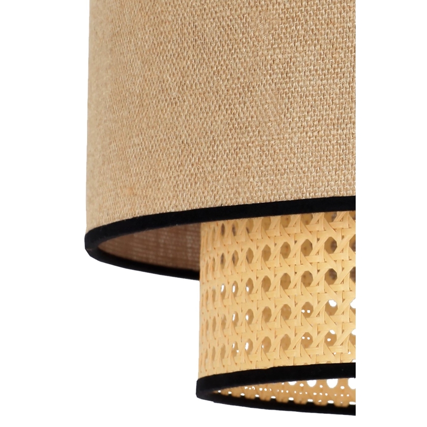 Duolla - Luster na sajli BOHO 1xE27/15W/230V pr. 45 cm bež/ratan
