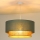 Duolla - Luster na sajli BOHO 1xE27/15W/230V pr. 45 cm zelena/braon