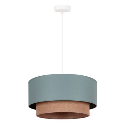 Duolla - Luster na sajli BOHO 1xE27/15W/230V pr. 45 cm zelena/braon