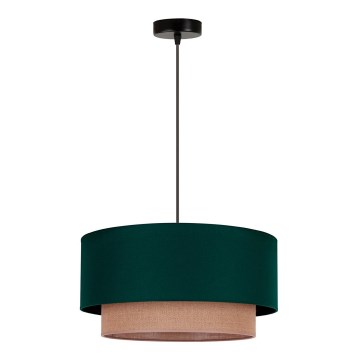 Duolla - Luster na sajli BOHO 1xE27/15W/230V pr. 45 cm zelena/braon