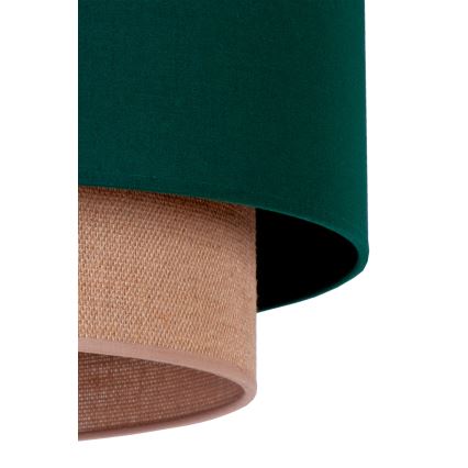 Duolla - Luster na sajli BOHO 1xE27/15W/230V pr. 45 cm zelena/braon