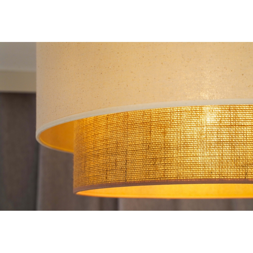 Duolla - Luster na sajli BOHO 1xE27/15W/230V pr. 60 cm bež/braon