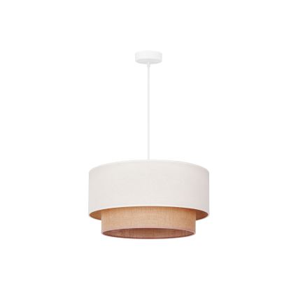 Duolla - Luster na sajli BOHO 1xE27/15W/230V pr. 60 cm bež/braon