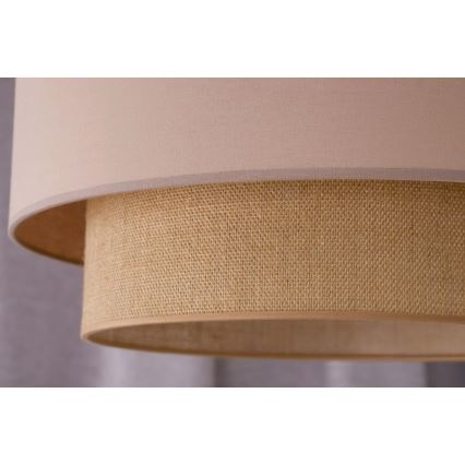 Duolla - Luster na sajli BOHO 1xE27/15W/230V prečnik 45 cm bež/braon