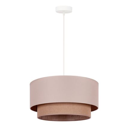 Duolla - Luster na sajli BOHO 1xE27/15W/230V prečnik 45 cm bež/braon