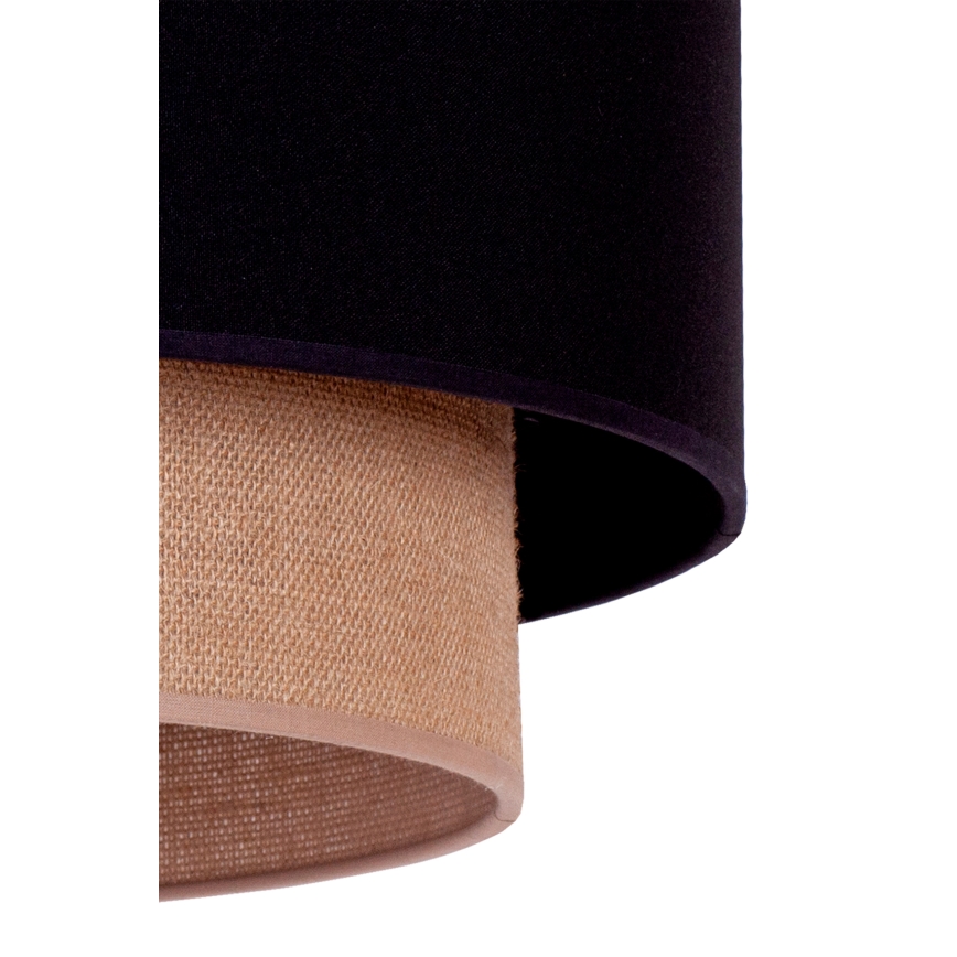 Duolla - Luster na sajli BOHO 1xE27/15W/230V prečnik 45 cm crna/braon