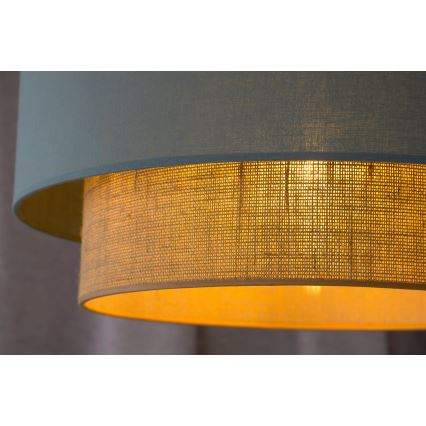 Duolla - Luster na sajli BOHO 1xE27/15W/230V prečnika 45 cm zelena/braon