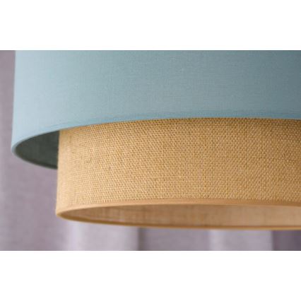 Duolla - Luster na sajli BOHO 1xE27/15W/230V prečnika 45 cm zelena/braon