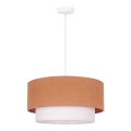 Duolla - Luster na sajli BOHO 1xE27/40W/230V pr. 45 cm bež/bela