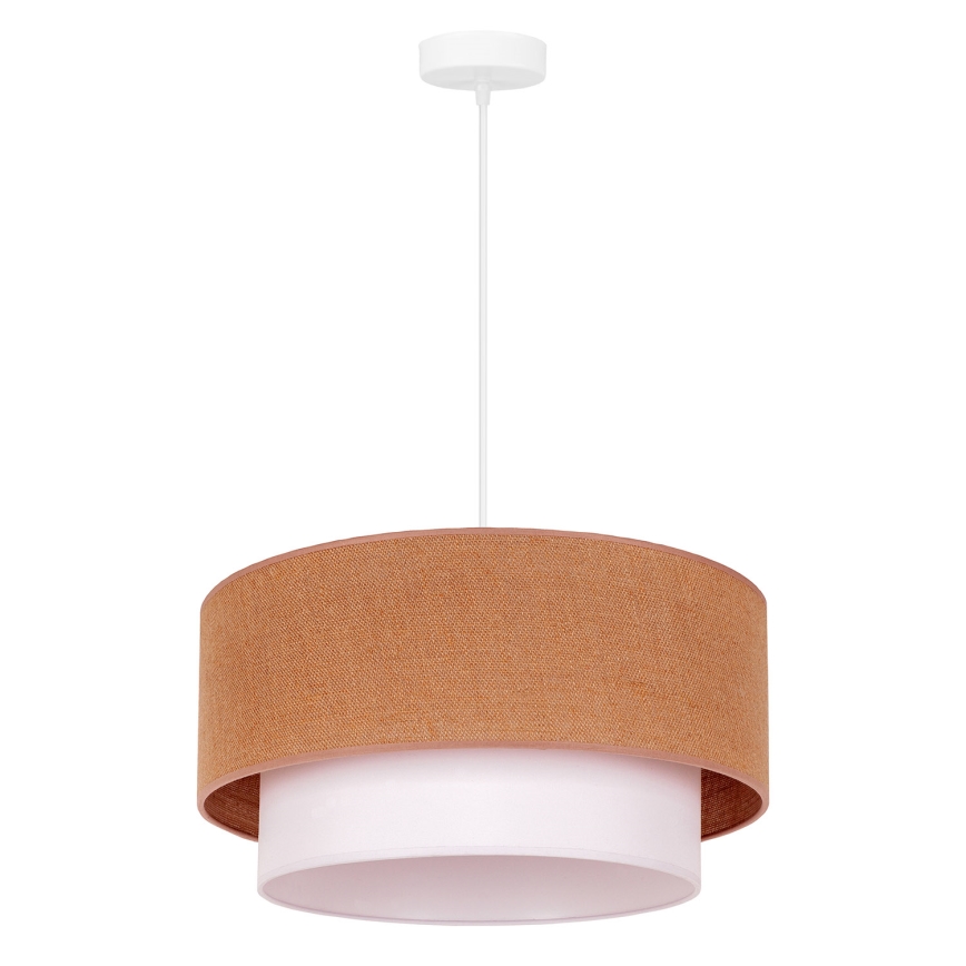 Duolla - Luster na sajli BOHO 1xE27/40W/230V pr. 45 cm bež/bela