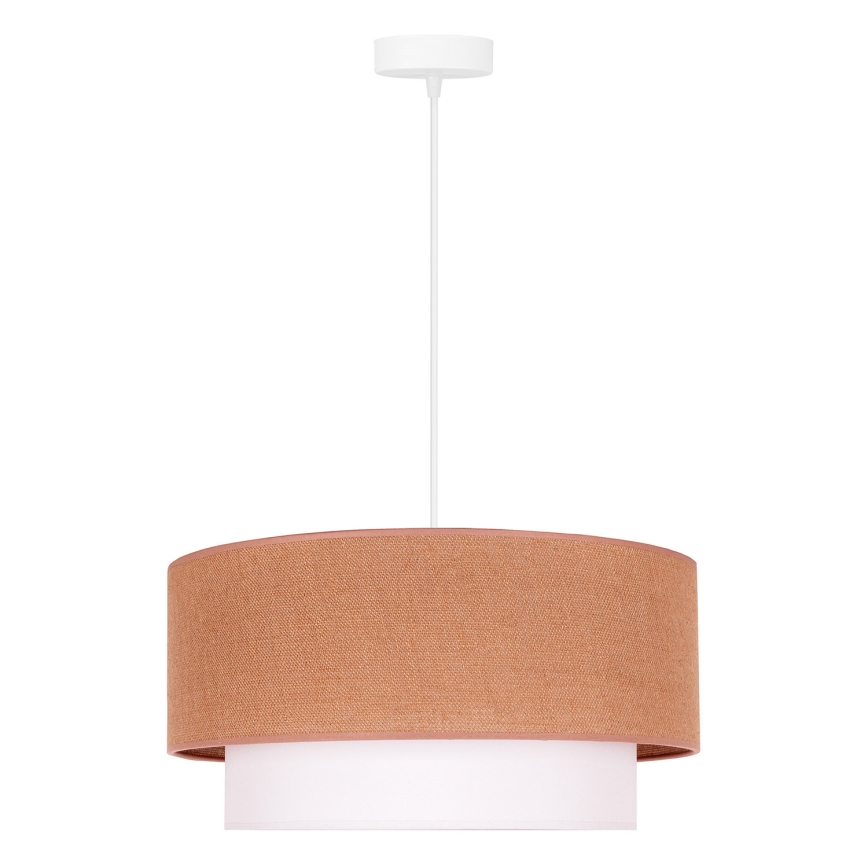 Duolla - Luster na sajli BOHO 1xE27/40W/230V pr. 45 cm bež/bela
