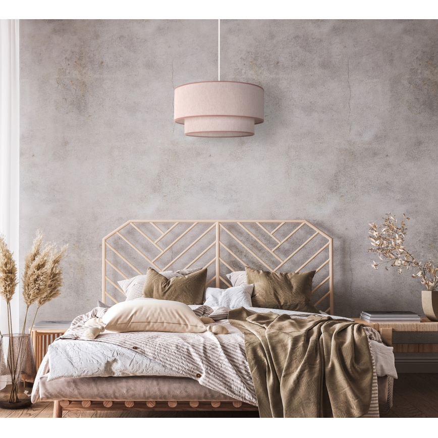 Duolla - Luster na sajli BOHO 1xE27/40W/230V pr. 45 cm bež