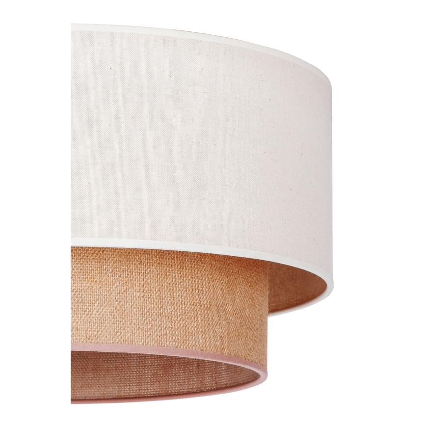 Duolla - Luster na sajli BOHO 1xE27/40W/230V pr. 45 cm kremasta/braon