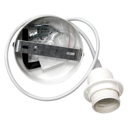 Duolla - Luster na sajli BOHO 1xE27/40W/230V pr. 45 cm kremasta/braon