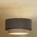 Duolla - Luster na sajli BOHO ECO RECYCLING 1xE27/15W/230V pr. 45 cm braon/kremasta