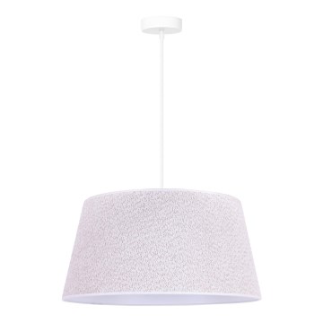 Duolla - Luster na sajli BOUCLE 1xE27/15W/230V pr. 50 cm bela