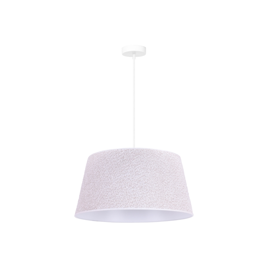Duolla - Luster na sajli BOUCLE 1xE27/15W/230V pr. 50 cm bela