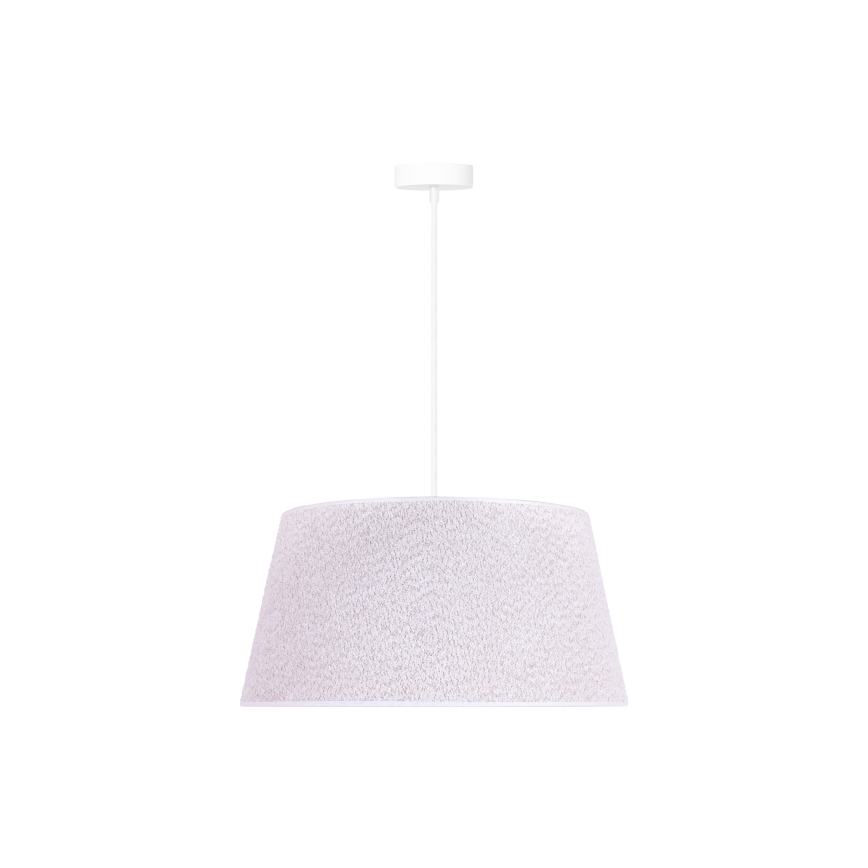 Duolla - Luster na sajli BOUCLE 1xE27/15W/230V pr. 50 cm bela