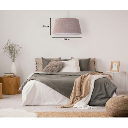 Duolla - Luster na sajli BOUCLE 1xE27/15W/230V pr. 50 cm braon