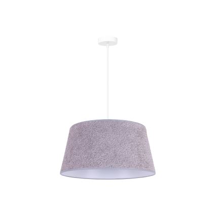 Duolla - Luster na sajli BOUCLE 1xE27/15W/230V pr. 50 cm sivo