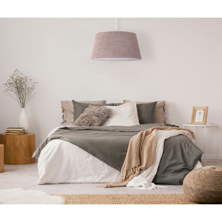 Duolla - Luster na sajli BOUCLE 1xE27/15W/230V prečnik 50 cm smeđa