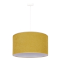 Duolla - Luster na sajli BRISTOL 1xE27/15W/230V pr. 45 cm žuta/bela