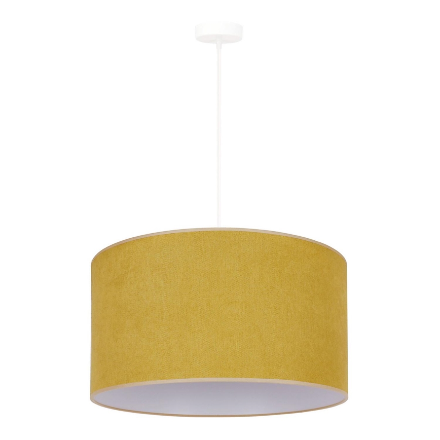 Duolla - Luster na sajli BRISTOL 1xE27/15W/230V pr. 45 cm žuta/bela