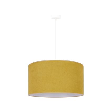 Duolla - Luster na sajli BRISTOL 1xE27/15W/230V pr. 45 cm žuta/bela