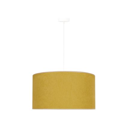 Duolla - Luster na sajli BRISTOL 1xE27/15W/230V pr. 45 cm žuta/bela