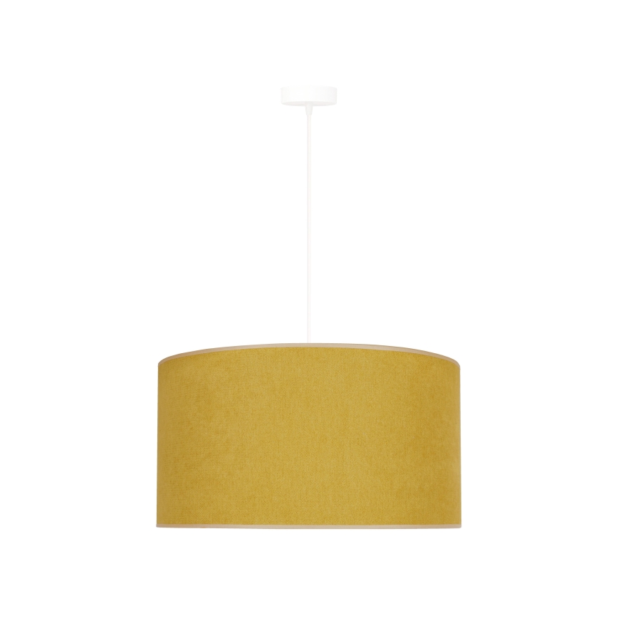 Duolla - Luster na sajli BRISTOL 1xE27/15W/230V pr. 45 cm žuta/bela