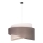 Duolla - Luster na sajli BROOKLYN 1xE27/40W/230V pr. 50 cm sivo/bež/bela