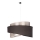 Duolla - Luster na sajli BROOKLYN 1xE27/40W/230V pr. 50 cm srebrno/crno