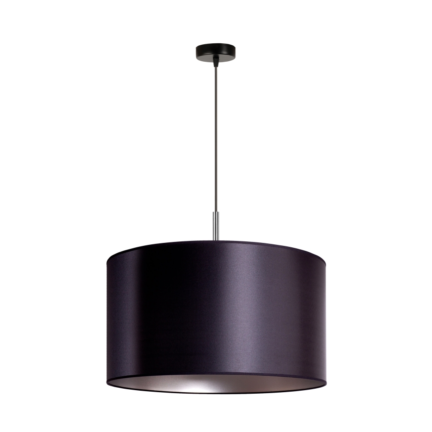 Duolla - Luster na sajli CANNES 1xE27/15W/230V pr. 45 cm crno/srebrno