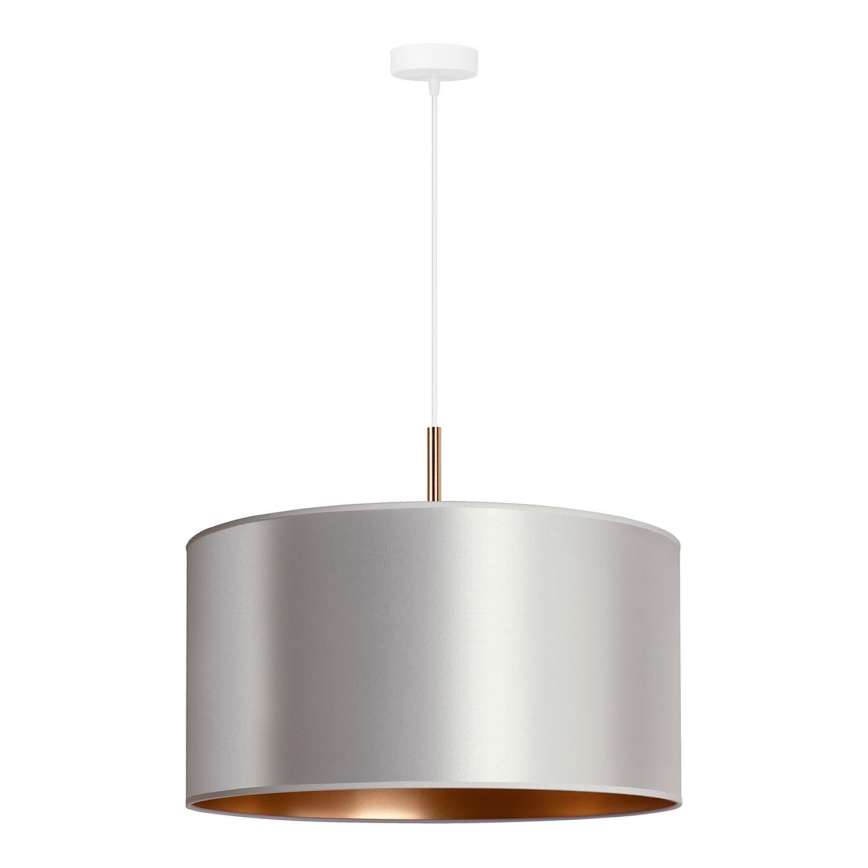 Duolla - Luster na sajli CANNES 1xE27/15W/230V pr. 45 cm srebrno/bakrena