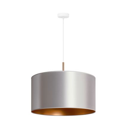 Duolla - Luster na sajli CANNES 1xE27/15W/230V pr. 45 cm srebrno/bakrena
