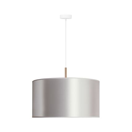 Duolla - Luster na sajli CANNES 1xE27/15W/230V pr. 45 cm srebrno/bakrena